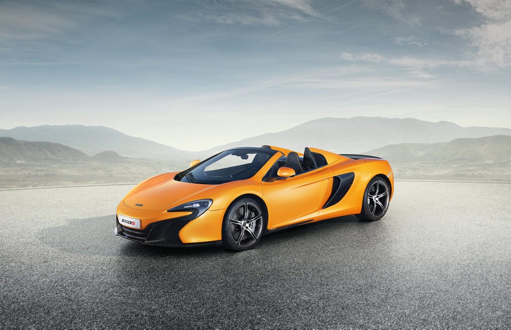 The McLaren 650S Spider. The McLaren 650S Spider.